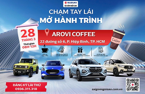 SỰ KIỆN LÁI THỬ VÀ TRẢI NGHIỆM Ô TÔ SUZUKI THÁNG 3-2026