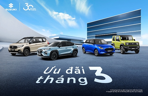 THÁNG 3-2026 : KHỞI ĐẦU HÀNH TRÌNH MỚI CÙNG SUZUKI SÀI GÒN NGÔI SAO