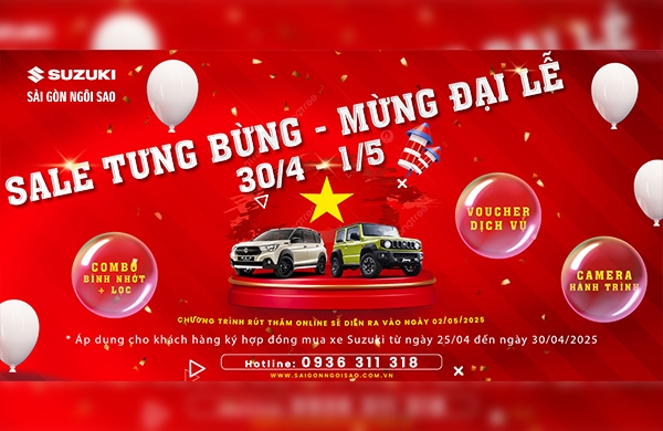 SALE TƯNG BỪNG, MỪNG ĐẠI LỄ 30/4 - 1/5 2025