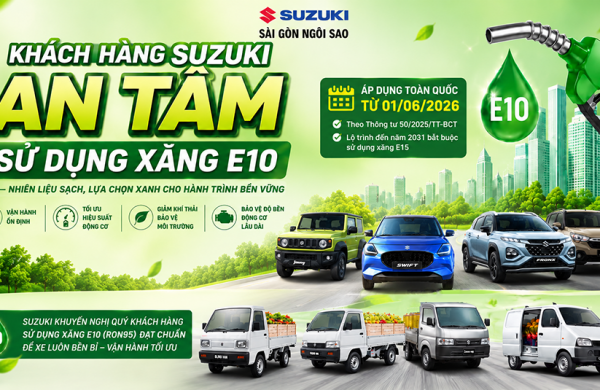 XE Ô TÔ SUZUKI (XL7, JIMNY, ERTIGA,FRONX, VAN, PRO...) CÓ SỬ DỤNG ĐƯỢC XĂNG E10 KHÔNG ?