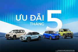 ƯU ĐÃI XE SUZUKI THÁNG 5/2026: ƯU ĐÃI KHỦNG ĐẾN 120 TRIỆU ĐỒNG