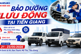 CHƯƠNG TRÌNH BẢO DƯỠNG LƯU ĐỘNG SUZUKI TẠI TIỀN GIANG 21-23/05/2026