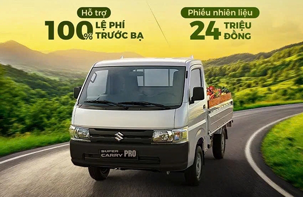 THÁNG 7-2025 : MUA SUZUKI CARRY PRO - ƯU ĐÃI 100% LỆ PHÍ TRƯỚC BẠ