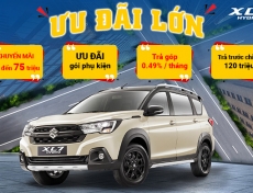 THÁNG 8-2025 : ƯU ĐÃI 100% LỆ PHÍ TRƯỚC BẠ LÊN ĐẾN 75 TRIỆU ĐỒNG KHI MUA SUZUKI XL7 HYBRID