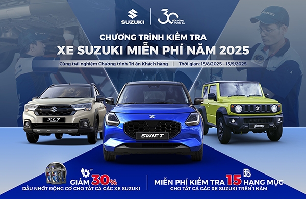 CHƯƠNG TRÌNH KIỂM TRA XE MIỄN PHÍ 2025 : TRI ÂN KHÁCH HÀNG - AN TÂM TRỌN VẸN