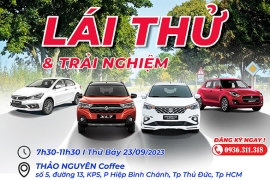 SỰ KIỆN LÁI THỬ VÀ TRẢI NGHIỆM Ô TÔ SUZUKI THÁNG 9-2023