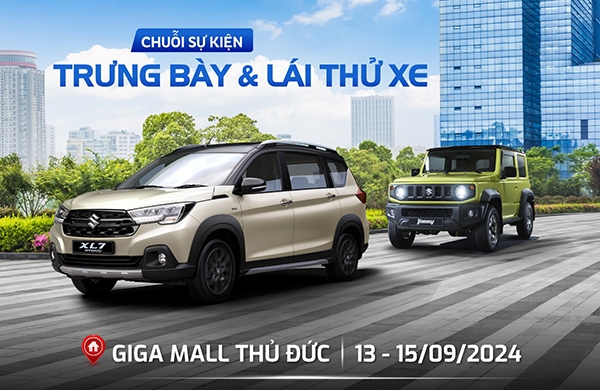 SỰ KIỆN TRƯNG BÀY VÀ LÁI THỬ XE TẠI GIGAMALL THỦ ĐỨC THÁNG 9-2024