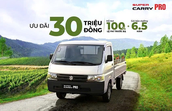 THÁNG 11-2025 : ƯU ĐÃI 30 TRIỆU ĐỒNG KHI MUA SUZUKI CARRY PRO