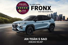 SUZUKI FRONX ĐẠT CHUẨN 5 SAO ASEAN NCAP - DẪN ĐẦU PHÂN KHÚC VỀ CÔNG NGHỆ AN TOÀN