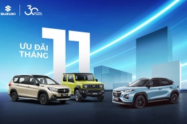 THÁNG 11-2025 : ƯU ĐÃI LỚN DÀNH CHO CÁC DÒNG XE DU LỊCH SUZUKI LÊN ĐẾN 95 TRIỆU