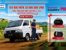 TẶNG NGAY MÀN HÌNH CẢM ỨNG VÀ CAMERA LÙI KHI MUA SUZUKI CARRY PRO TRONG THÁNG 12-2024