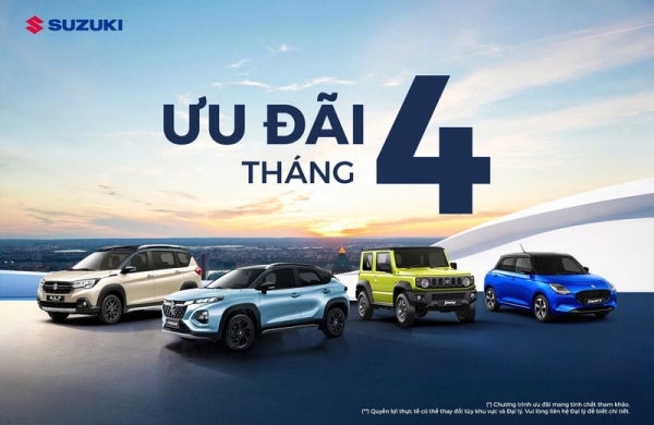 Suzuki Khuyến Mãi Tháng 4/2026 – Ưu Đãi Lên Đến 95 Triệu