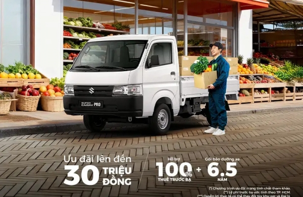 Suzuki Khuyến Mãi Xe Tải Tháng 4/2026 – Ưu Đãi Lên Đến 30 Triệu | Suzuki Sài Gòn Ngôi Sao