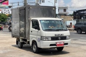 SUZUKI CARRY PRO THÙNG THÙNG KÍN INOX CỬA HÔNG MODEL 2019 - XE ÍT ĐI LẠI, ODO THẤP