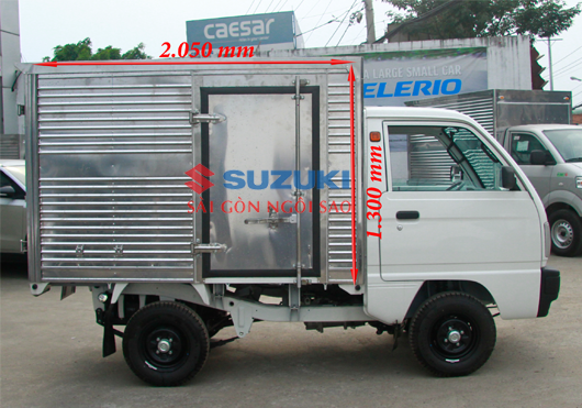 Xe tải Suzuki 500kg  suzuki 5 tạ  Thùng kín thùng bạt  Suzuki Long Biên   Đại lý suzuki Hà Nội
