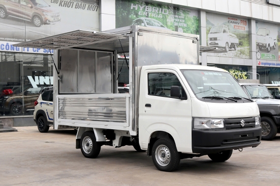 Xe Tải Suzuki Carry Pro Lắp Ráp - Thùng Kín Inox Cánh Dơi